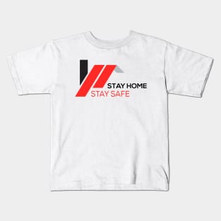 Stay home, stay safe-  Social Distancing Kids T-Shirt